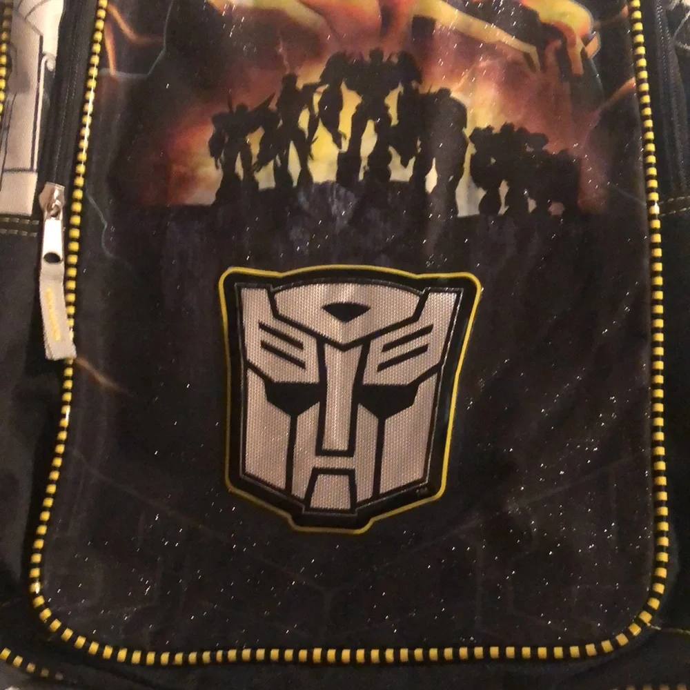Backpack Transformers new 16" x 12” adjustable padded straps zip FAB Starpoint - Picture 6 of 9